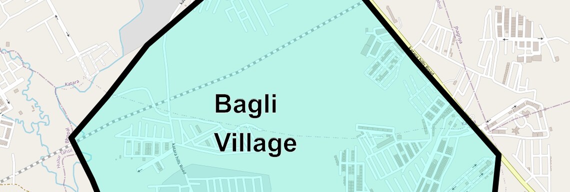 Location Map of Bagli Village, Bhopal