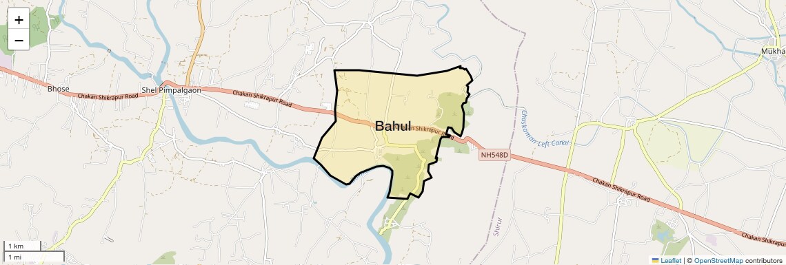 Location Map of Bahul, Pune