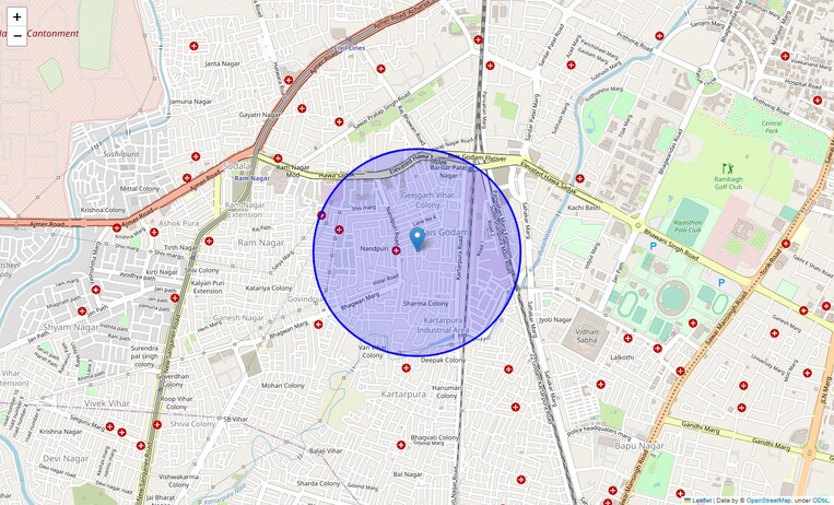 Location Map of Bais Godam