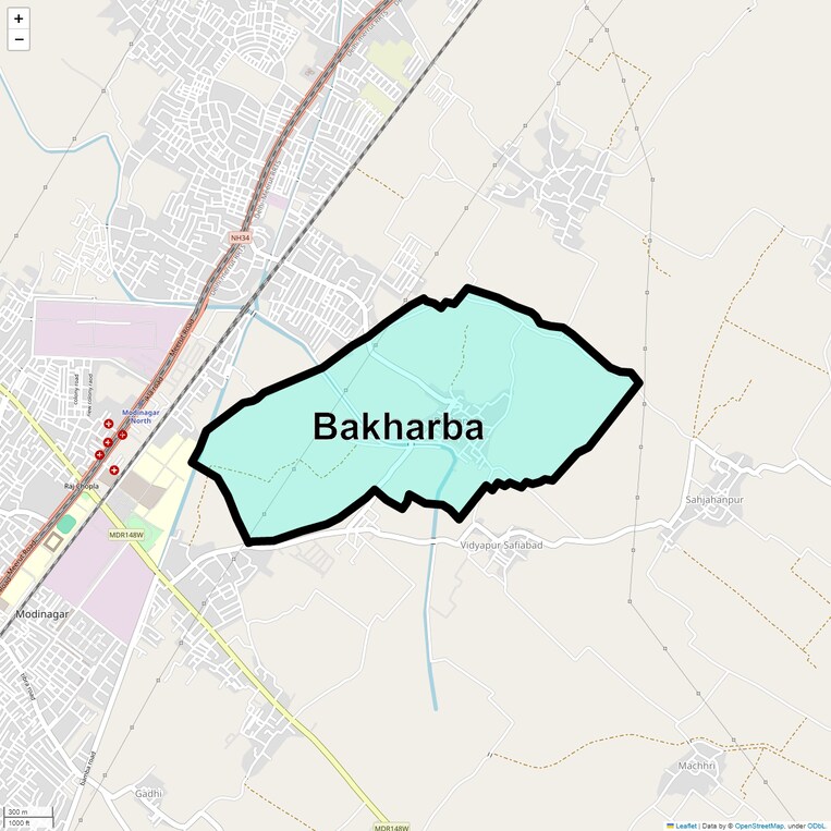 Location Map of Bakharba