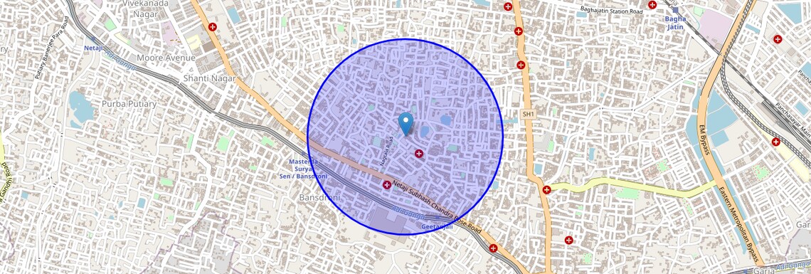 Location Map of Bakkhali, Kolkata