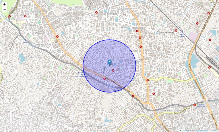 Location Map of Bakkhali