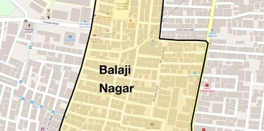 Location Map of Balaji Nagar, Bangalore