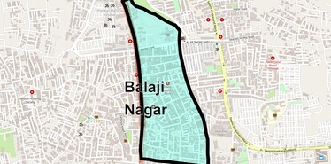 Location Map of Balaji Nagar, Pune