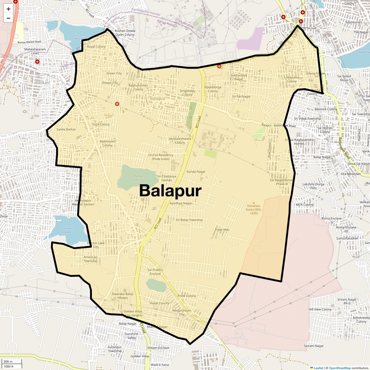 Check Time Travel of Balapur, Hyderabad