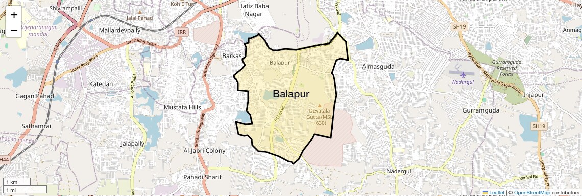 Check Time Travel of Balapur, Hyderabad
