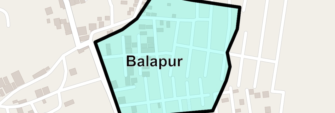 Location Map of Balapur, Hyderabad
