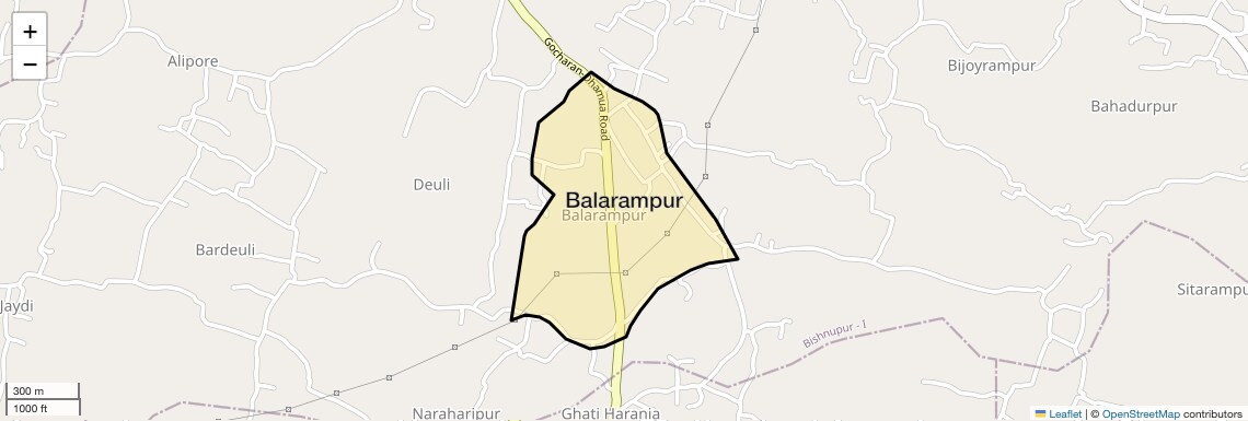 Location Map of Balarampur, Kolkata