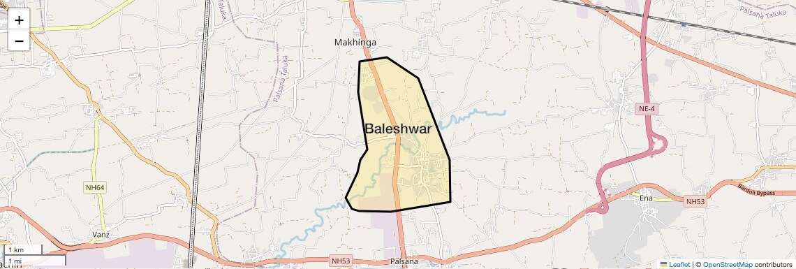 Baleshwar Map