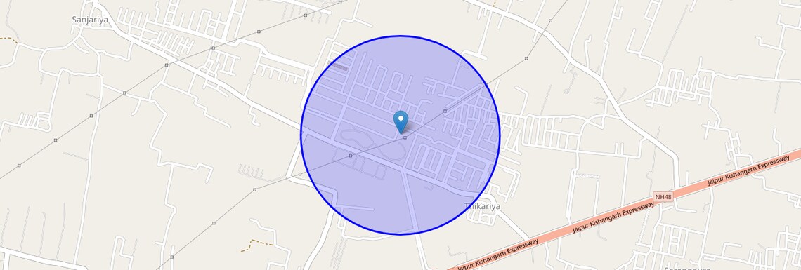 Location Map of Balmukundpura At Nada, Jaipur