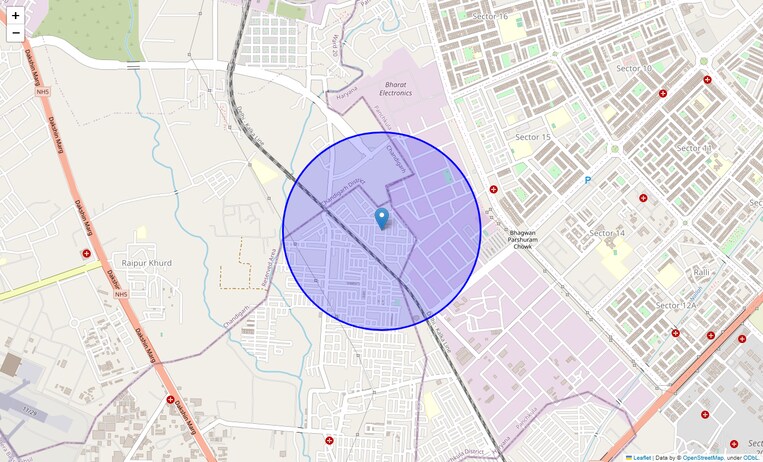 Location Map of Baltana
