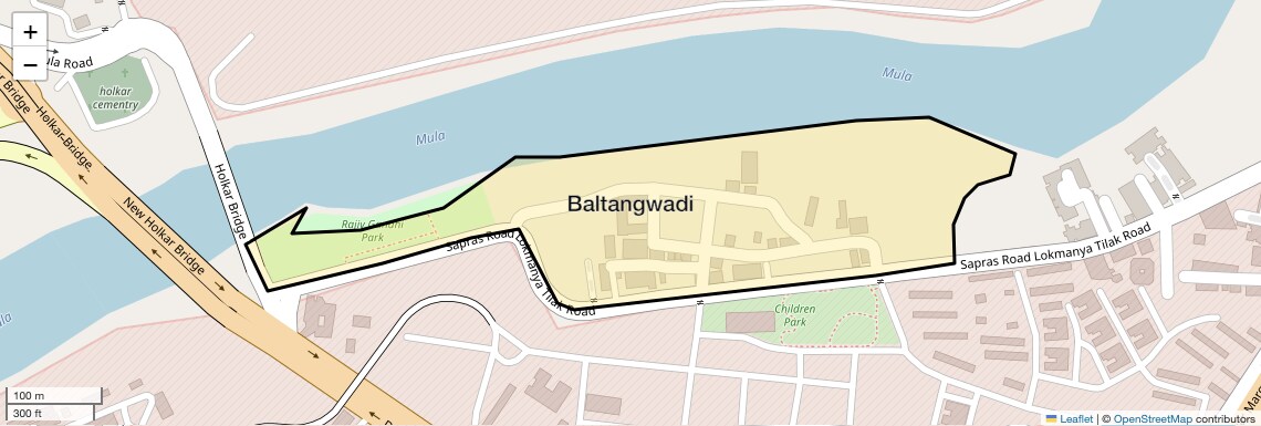 Location Map of Baltangwadi, Pune