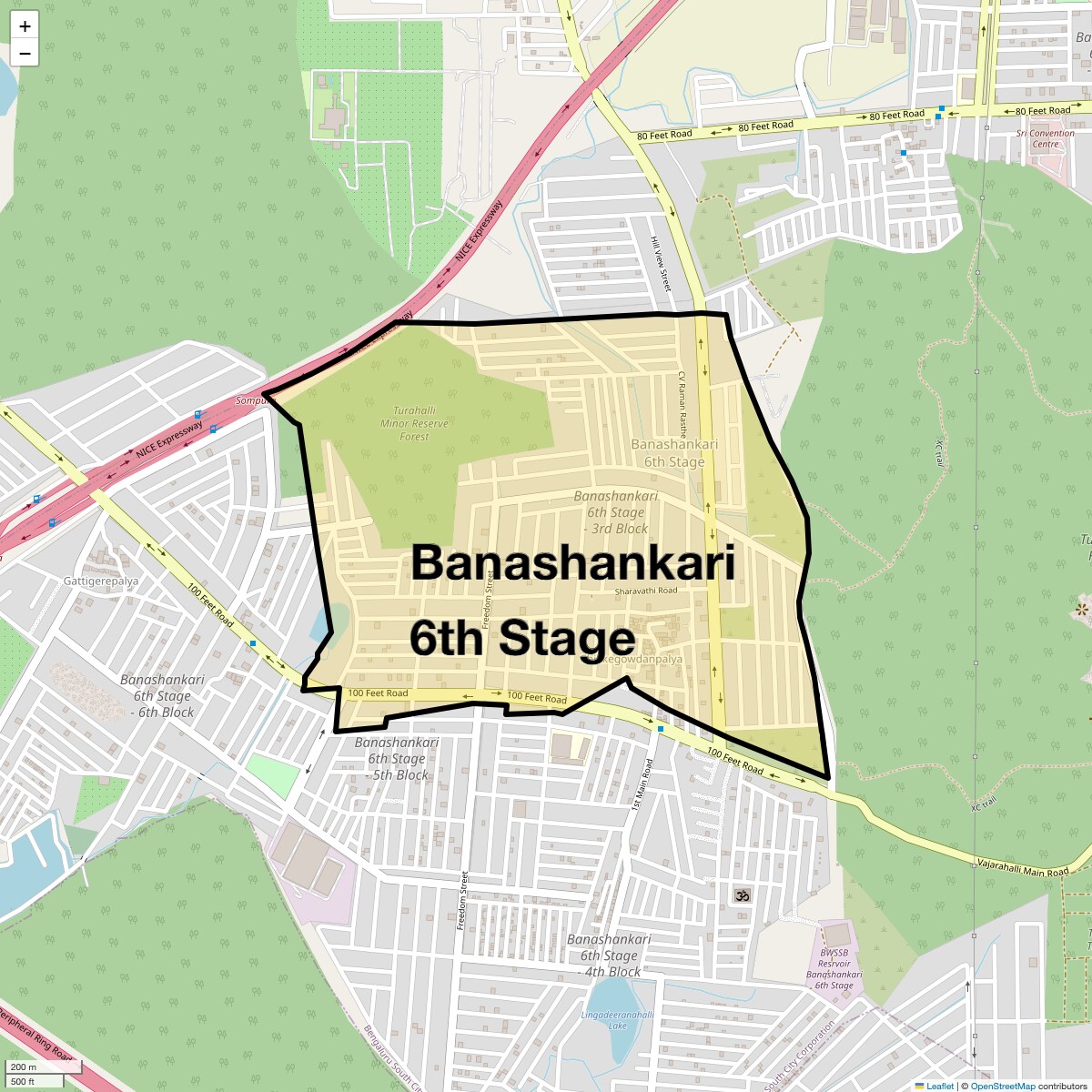 Check Time Travel of Banashankari 6th Stage, Bangalore
