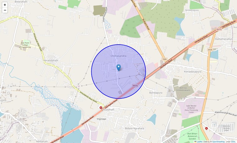 Location Map of Bandapura