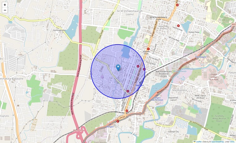 Location Map of Bande Mutt