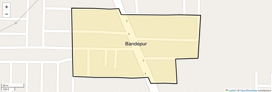 Location Map of Bandepur, Sonipat