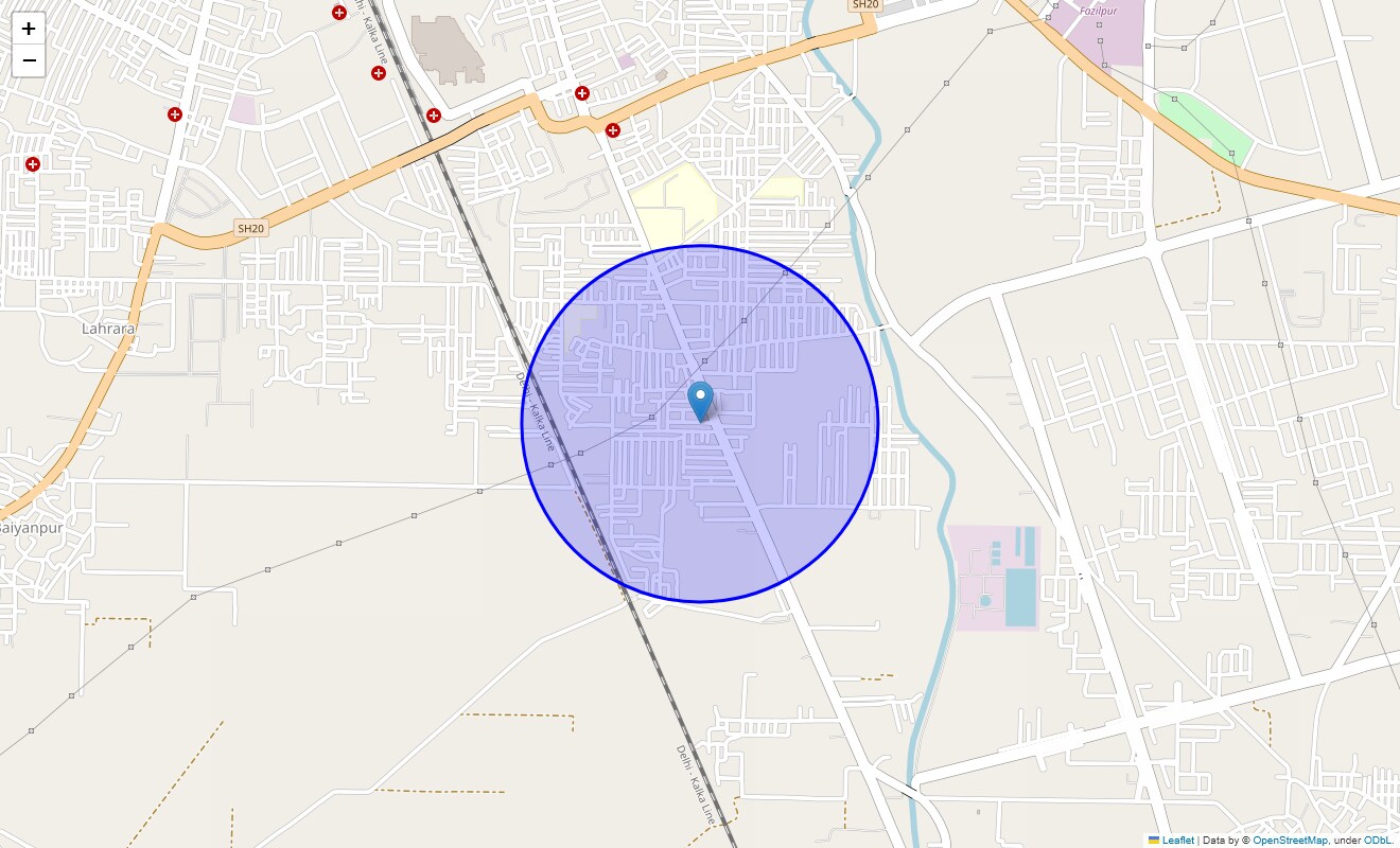 Location Map of Bandepur, Sonipat