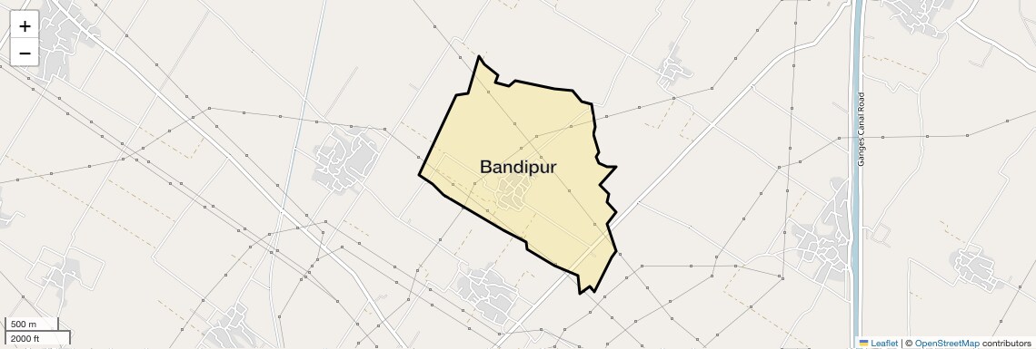 Location Map of Bandipur, Ghaziabad