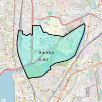 Bandra East Map