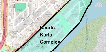 Location Map of Bandra Kurla Complex, Mumbai
