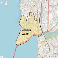 Bandra West Map