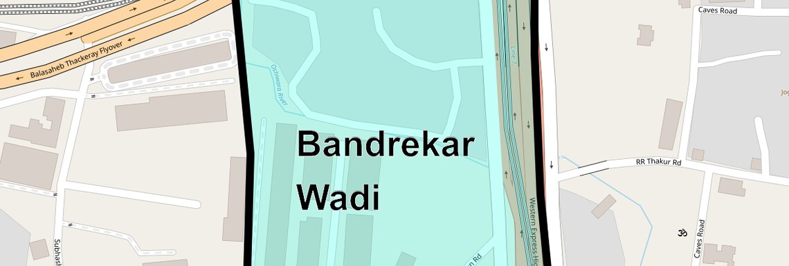 Location Map of Bandrekar Wadi, Mumbai