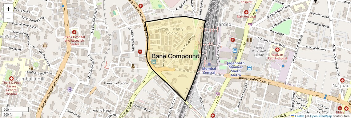 Location Map of Bane Compound, Mumbai