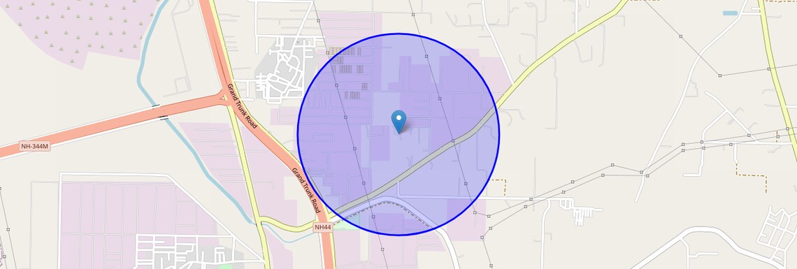 Location Map of Bankoli, Delhi
