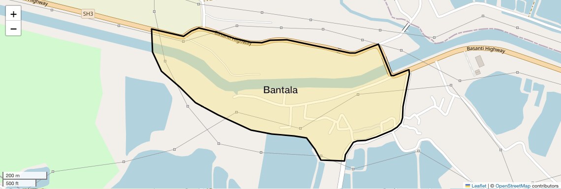 Location Map of Bantala, Kolkata