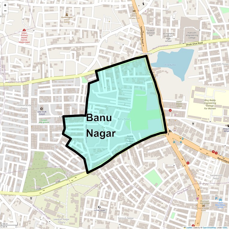 Location Map of Banu Nagar