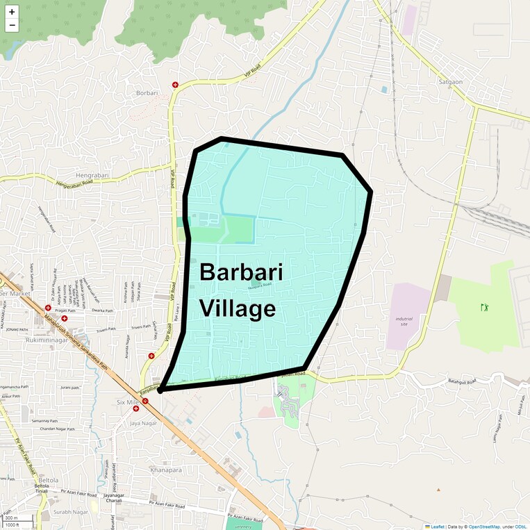 Location Map of Barbari Village