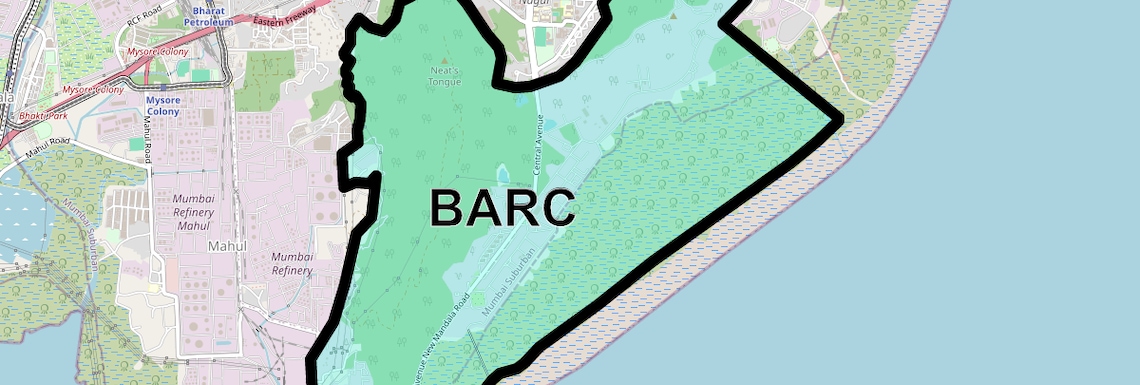 Location Map of Barc, Mumbai