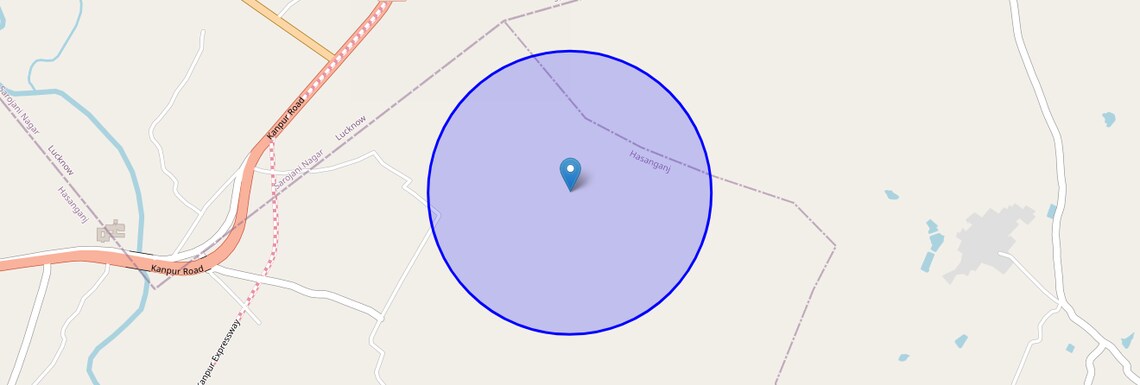 Location Map of Barha, Lucknow
