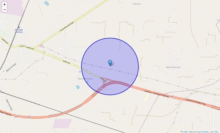 Location Map of Bari Mandauli