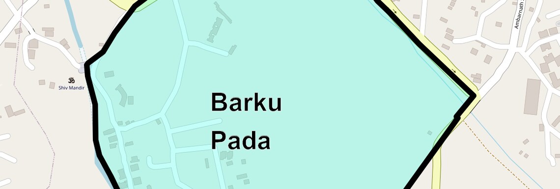 Location Map of Barku Pada, Thane