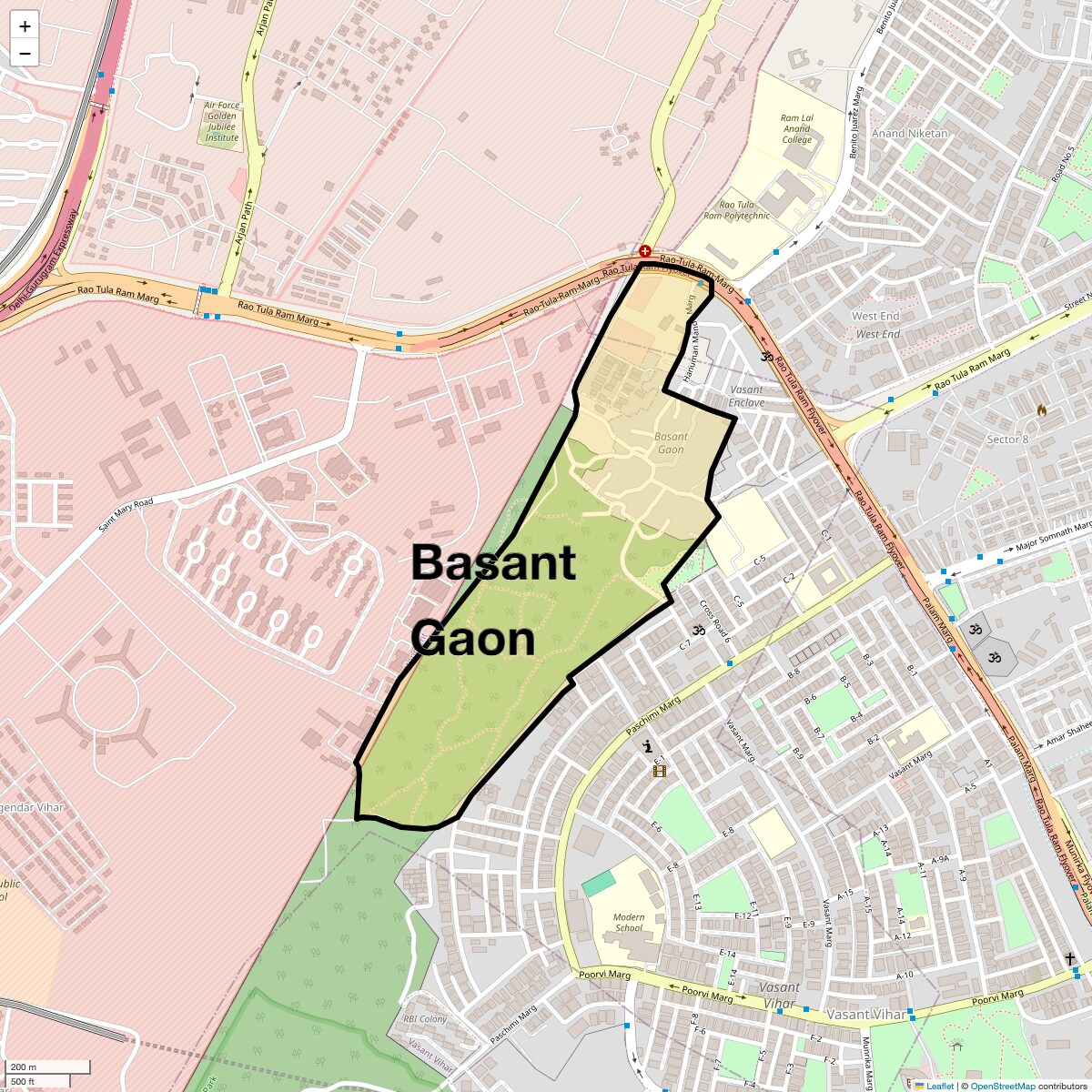 Check Time Travel of Basant Gaon, Delhi