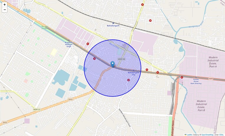 Location Map of Basant Vihar