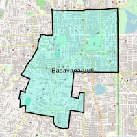 Basavanagudi Map
