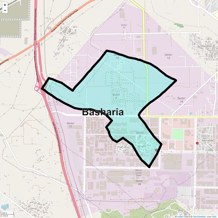 Location Map of Basharia