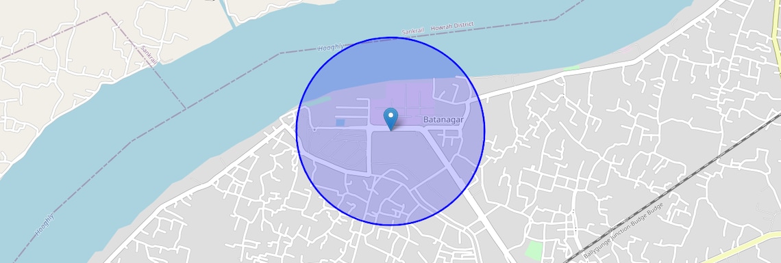 Location Map of Batanagar, Kolkata