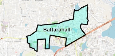 Location Map of Battarahalli, Bangalore