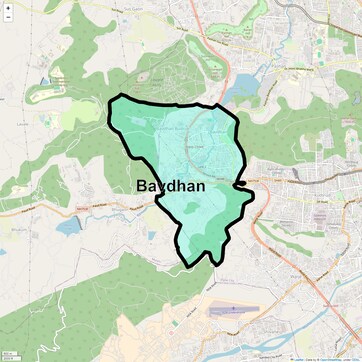 Location Map of Bavdhan, Pune