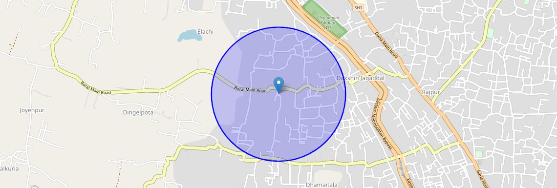 Location Map of Bc Roy Road, Kolkata