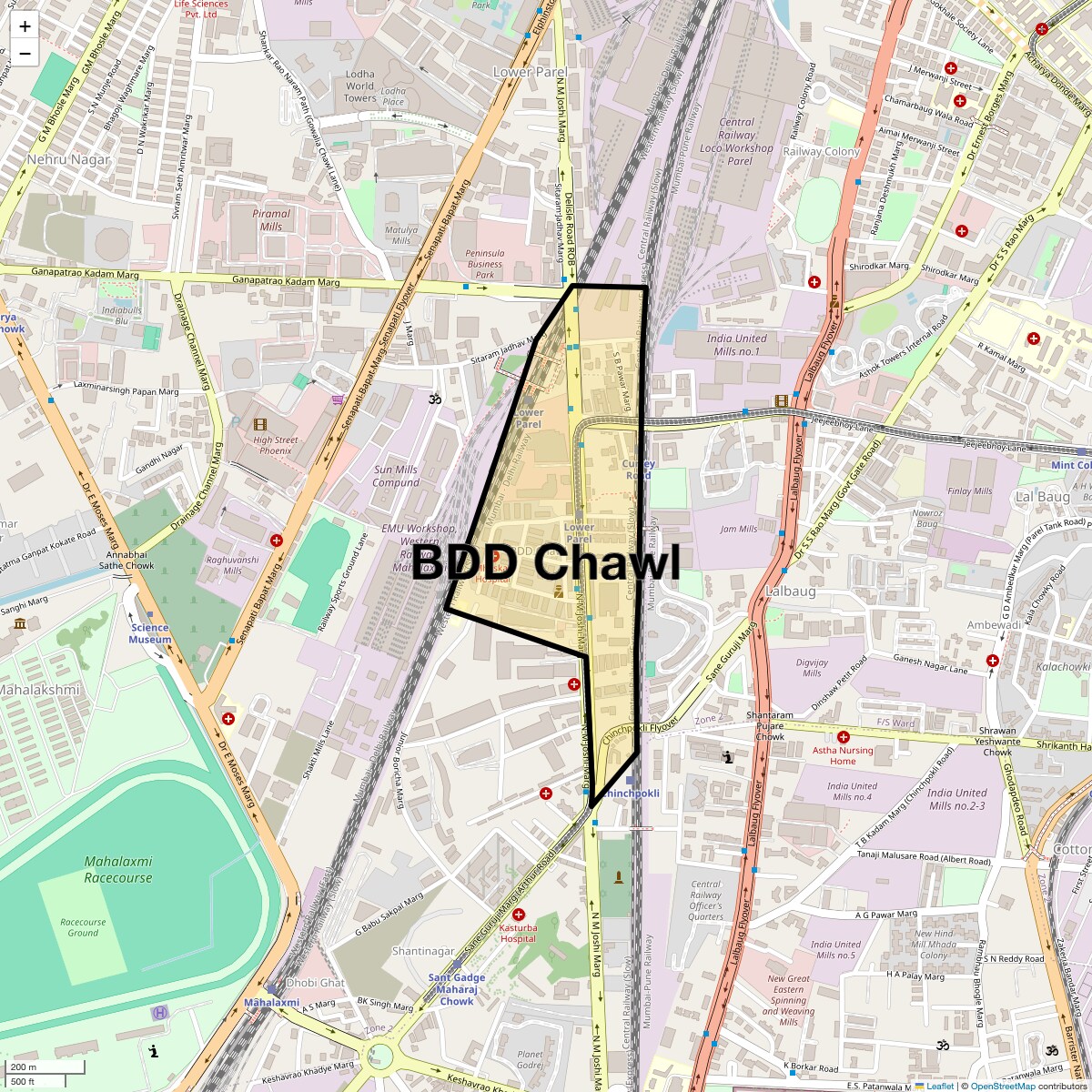 Check Time Travel of Bdd Chawl, Mumbai