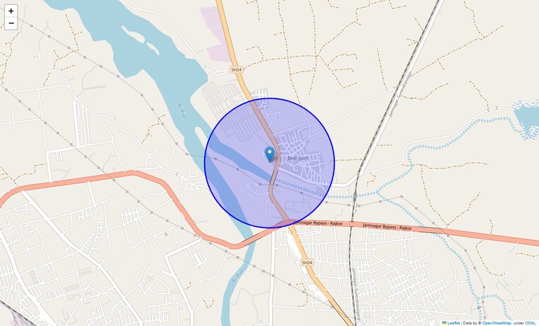 Location Map of Bedi