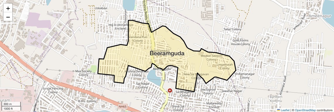 Beeramguda Map