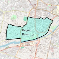 Begum Bazar Map