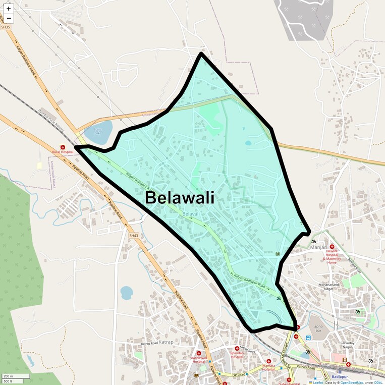 Location Map of Belawali
