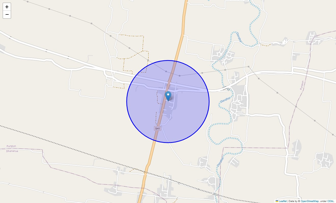 Location Map of Beldarichak, Patna