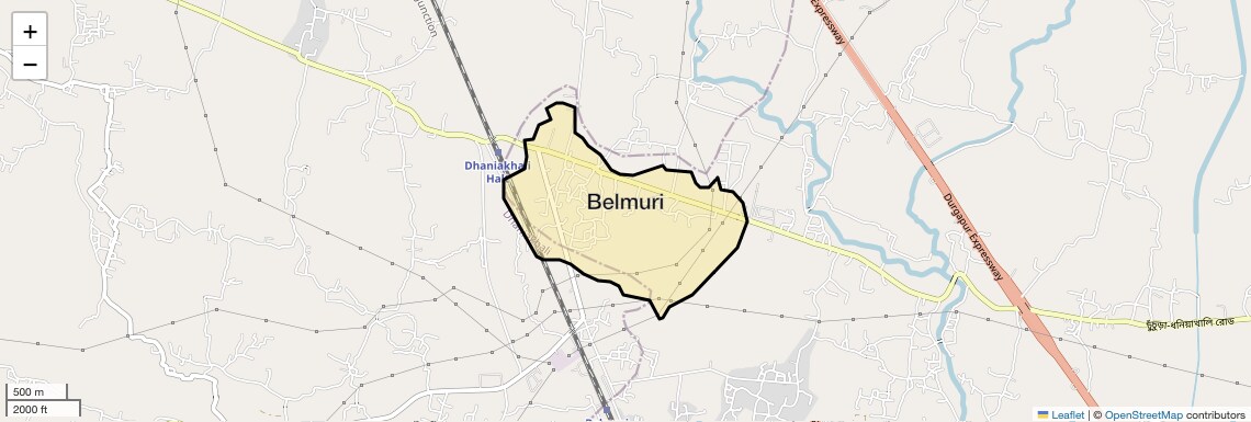 Location Map of Belmuri, Kolkata